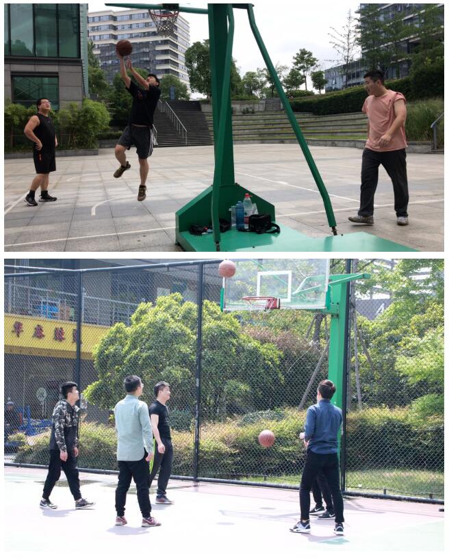 聯(lián)測(cè)員工非工作日打籃球